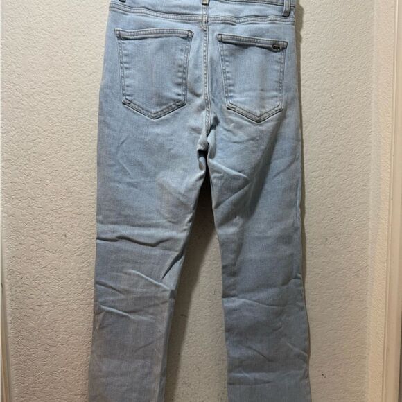 COPY - 👖 ZARA LIGHT WASH STRAIGHT ANKLE LENGTH RAW HEM JEANS size 4 - Picture 4 of 9